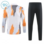 Dječji Real Madrid Sweatshirt Za Trening Četvrt-Zip 2024-25 Bijela